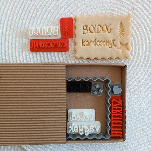 Creative stamp box for Christmas (rectangle)